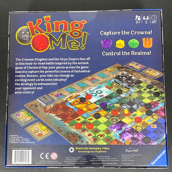 KING ME! Board Game Ravensburger Capture the Crowns Control the Realms NEW! - Picture 2 of 7